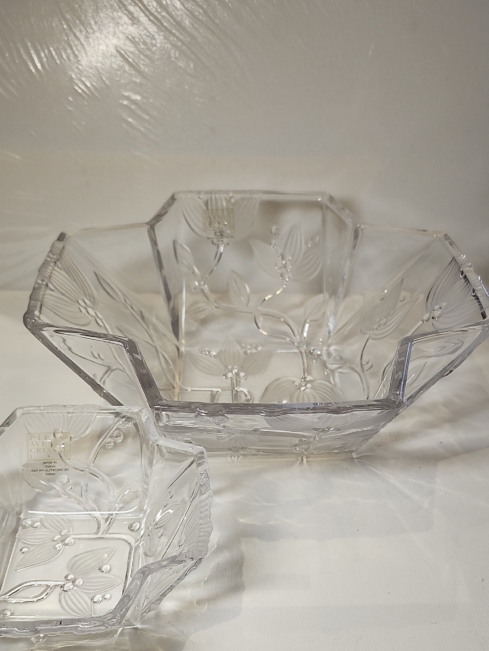 Fifth Avenue Lead Crystal  Serving Bowl Set